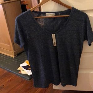 White + Warren 100% linen tee